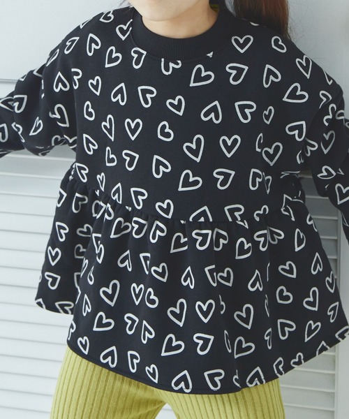 pairmanon(ペアマノン)の「裏起毛 ペプラム プルオーバー(スウェット・キッズ・グリーン系その他/ブラック系その他/ブルー/ピンク/ホワイト系その他/ブラック/パープル・90/100/110/120/130/140/150)」の12枚目の写真