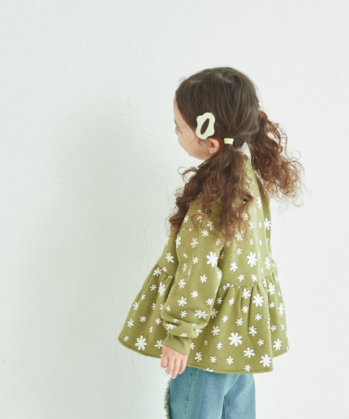 pairmanon(ペアマノン)の「裏起毛 ペプラム プルオーバー(スウェット・キッズ・グリーン系その他/ブラック系その他/ブルー/ピンク/ホワイト系その他/ブラック/パープル・90/100/110/120/130/140/150)」の14枚目の写真