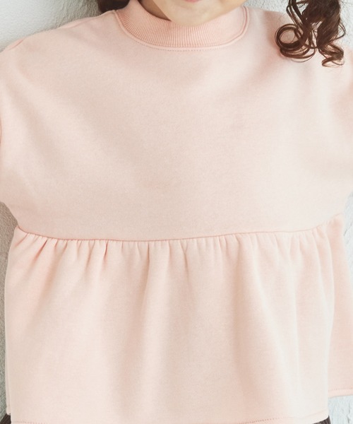 pairmanon(ペアマノン)の「裏起毛 ペプラム プルオーバー(スウェット・キッズ・グリーン系その他/ブラック系その他/ブルー/ピンク/ホワイト系その他/ブラック/パープル・90/100/110/120/130/140/150)」の20枚目の写真