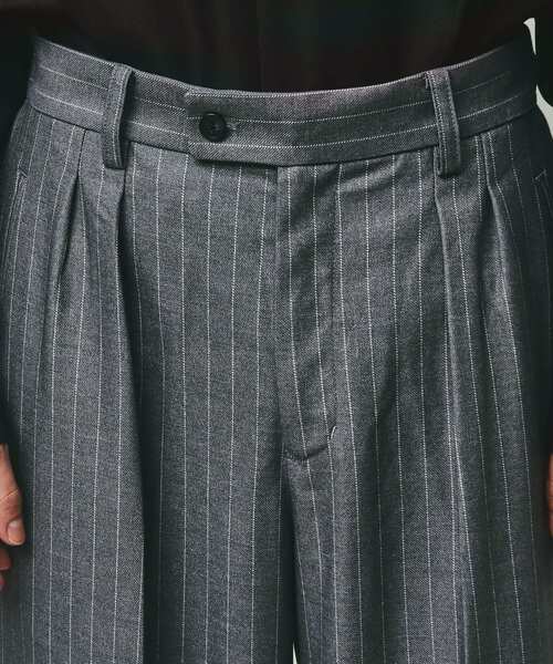 tk.TAKEO KIKUCHI(ティーケータケオキクチ)の「◆【Aラインシリーズ】TRワイドスラックス(その他パンツ・メンズ・チャコールグレー/ベージュ/ブラック/グレー系2/ネイビー系2・02/01/03)」の11枚目の写真
