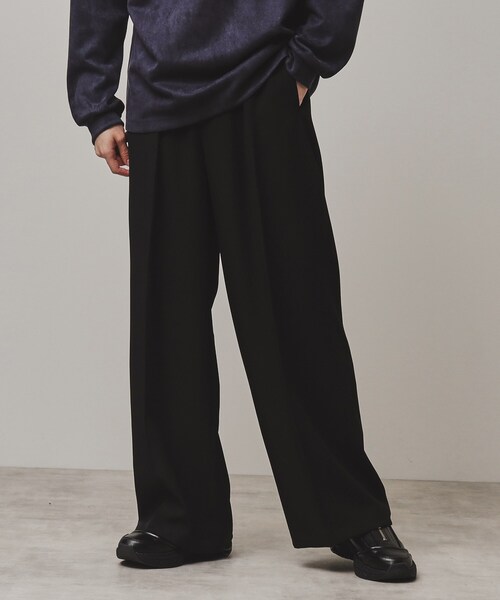 tk.TAKEO KIKUCHI(ティーケータケオキクチ)の「◆【Aラインシリーズ】TRワイドスラックス(その他パンツ・メンズ・チャコールグレー/ベージュ/ブラック/グレー系2/ネイビー系2・02/01/03)」の20枚目の写真