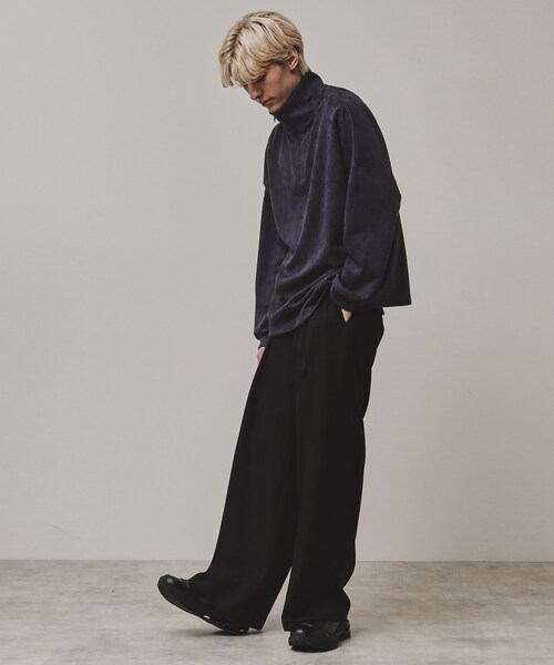 tk.TAKEO KIKUCHI(ティーケータケオキクチ)の「◆【Aラインシリーズ】TRワイドスラックス(その他パンツ・メンズ・チャコールグレー/ベージュ/ブラック/グレー系2/ネイビー系2・02/01/03)」の22枚目の写真