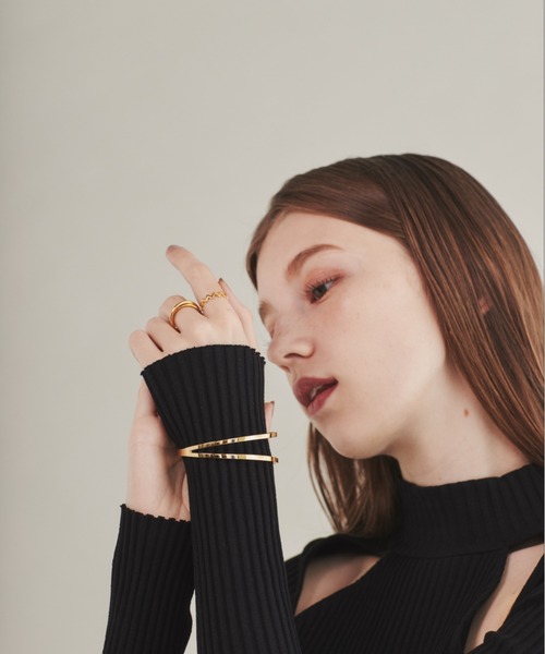 ciite' surgical stainless（シーテサージカルステンレス）の「【 金属アレルギー対応 】 2ラインバングル / ブレスレット サージカルステンレス（バングル/リストバンド・レディース・ゴールド/シルバー・FREE）」の11枚目の写真