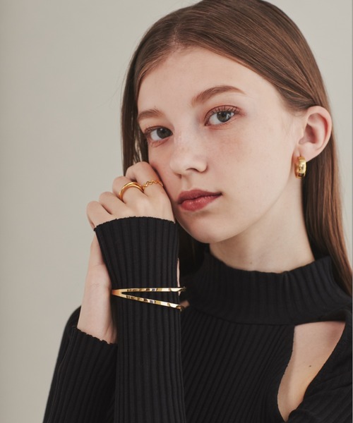 ciite' surgical stainless（シーテサージカルステンレス）の「【 金属アレルギー対応 】 2ラインバングル / ブレスレット サージカルステンレス（バングル/リストバンド・レディース・ゴールド/シルバー・FREE）」の12枚目の写真