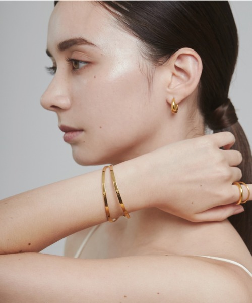 ciite' surgical stainless（シーテサージカルステンレス）の「【 金属アレルギー対応 】 2ラインバングル / ブレスレット サージカルステンレス（バングル/リストバンド・レディース・ゴールド/シルバー・FREE）」の17枚目の写真