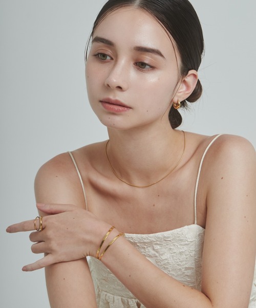 ciite' surgical stainless（シーテサージカルステンレス）の「【 金属アレルギー対応 】 2ラインバングル / ブレスレット サージカルステンレス（バングル/リストバンド・レディース・ゴールド/シルバー・FREE）」の13枚目の写真