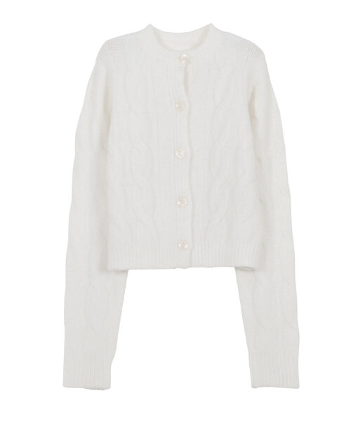 KOBE LETTUCE（コウベレタス）の「［ 岡部あゆみさんコラボ ］ カーディガンorトップスの選べる3タイプニットプルオーバー（ニット/セーター・レディース・パープル系/グレー系/ホワイト系/ブルー系/ピンク系1/ブルー系1/ホワイト/ピンク系/パープル系1/グレー系1/ブルー系2/ピンク系2/ピンク系5/ホワイト系1/グレー系2・M/M1/M2）」の4枚目の写真