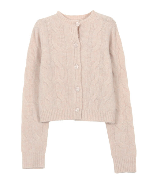 KOBE LETTUCE（コウベレタス）の「［ 岡部あゆみさんコラボ ］ カーディガンorトップスの選べる3タイプニットプルオーバー（ニット/セーター・レディース・パープル系/グレー系/ホワイト系/ブルー系/ピンク系1/ブルー系1/ホワイト/ピンク系/パープル系1/グレー系1/ブルー系2/ピンク系2/ピンク系5/ホワイト系1/グレー系2・M/M1/M2）」の14枚目の写真