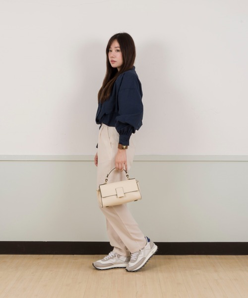 LORISTELLA（ロリステッラ）の「【LORISTELLA/ロリステッラ】BETH ベス　ハンドバッグ　ショルダー ワンハンドル バッグ（ショルダーバッグ・レディース・チャコールグレー/グレー/ブラック/ブラウン/クリーム/ライトブラウン/カーキ/モカ・FREE）」の14枚目の写真