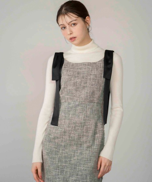 NOELA（ノエラ）の「ロングスリーブウールタートルニット（ニット/セーター・レディース・モカ/ピンク/ブラック/ブラウン/オフホワイト・フリー）」の14枚目の写真