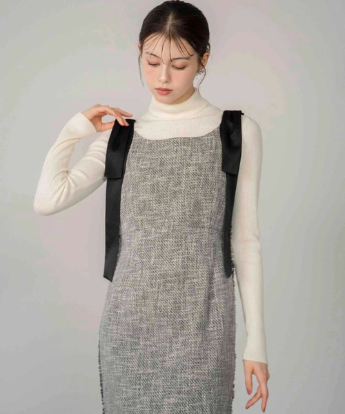 NOELA（ノエラ）の「ロングスリーブウールタートルニット（ニット/セーター・レディース・モカ/ピンク/ブラック/ブラウン/オフホワイト・フリー）」の15枚目の写真