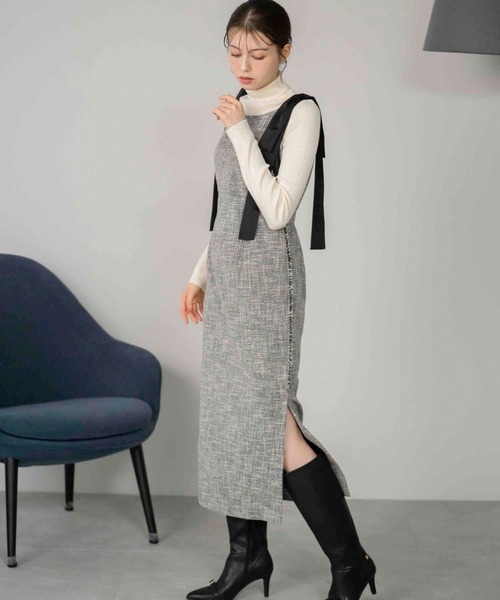 NOELA（ノエラ）の「ロングスリーブウールタートルニット（ニット/セーター・レディース・モカ/ピンク/ブラック/ブラウン/オフホワイト・フリー）」の18枚目の写真