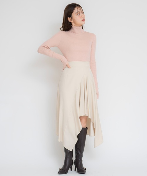 NOELA（ノエラ）の「ロングスリーブウールタートルニット（ニット/セーター・レディース・モカ/ピンク/ブラック/ブラウン/オフホワイト・フリー）」の22枚目の写真