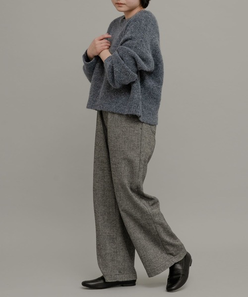 URBAN RESEARCH Sonny Label（アーバンリサーチサニーレーベル）の「ツイードイージーパンツ（その他パンツ・レディース・ブラック/グレー・36/38）」の18枚目の写真