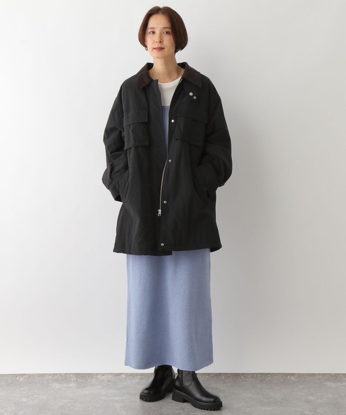 LEPSIM（レプシィム）の「7ゲージニットキャミワンピース　133413（ワンピース・レディース・チャコールグレー/ライトブルー・FREE）」の18枚目の写真