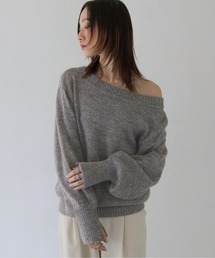 【CLEIO】オフショルダーニット/OFF SHOULDER KNIT/986-12626