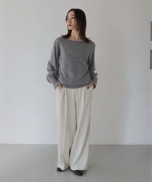 CLEIO（クレイオ）の「【CLEIO】オフショルダーニット/OFF SHOULDER KNIT/986-12626（ニット/セーター・レディース・アイボリー/ブラック/グレー・FREE）」の21枚目の写真