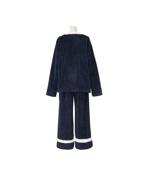 Francfranc（フランフラン）の「ウォームフリース パジャマ メンズ ネイビー（ルームウェア/パジャマ・レディース・ネイビー・FREE）」の3枚目の写真