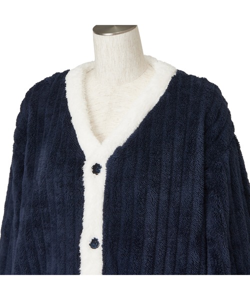 Francfranc（フランフラン）の「ウォームフリース パジャマ メンズ ネイビー（ルームウェア/パジャマ・レディース・ネイビー・FREE）」の4枚目の写真