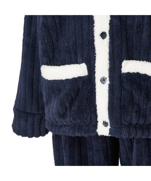 Francfranc（フランフラン）の「ウォームフリース パジャマ メンズ ネイビー（ルームウェア/パジャマ・レディース・ネイビー・FREE）」の7枚目の写真