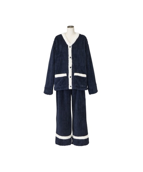 Francfranc（フランフラン）の「ウォームフリース パジャマ メンズ ネイビー（ルームウェア/パジャマ・レディース・ネイビー・FREE）」の15枚目の写真