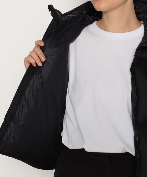 DANTON（ダントン）の「WOMEN'S MICRO RIPSTOP MIDDLE DOWN VEST（ダウンベスト・レディース・ベージュ系その他/チャコール/ブラック・S/M）」の15枚目の写真