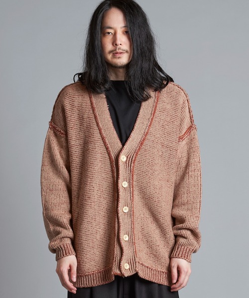 NO ID.（ノーアイディ）の「【NO ID.】Reversible Knit Cardigan / リバーシブル ニット カーディガン（カーディガン/ボレロ・メンズ・ベージュ/ネイビー/ブラック・ONE SIZE）」の20枚目の写真