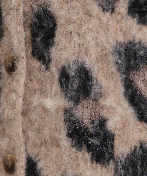 THE SHOP TK （ザ ショップ ティーケー ）の「◆起毛ヒョウ柄Vネックカーディガン（カーディガン/ボレロ・レディース・ベージュ系/チャコール・99）」の16枚目の写真