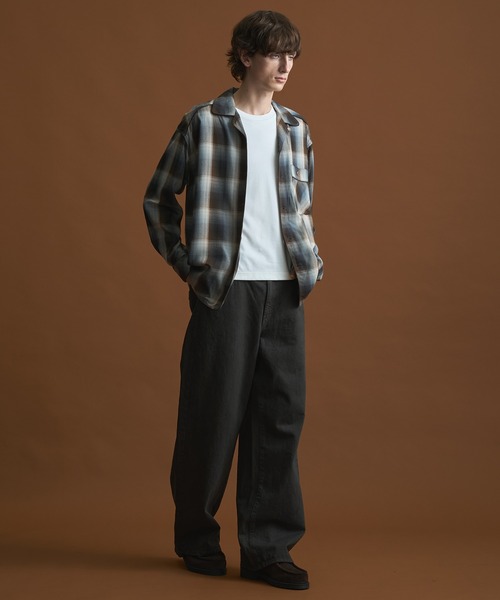 PUBLIC TOKYO(パブリックトウキョウ)の「チェックパジャマシャツ(シャツ/ブラウス・メンズ・グリーン/ブラウン・1/2)」の13枚目の写真