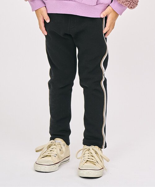 F.O.KIDS（エフオーキッズ）の「裏シャギーサイドラインパンツ（その他パンツ・キッズ・ブラック/パープル/グレー/グリーン/ブラウン・140/130/120/110/100/90/80）」の2枚目の写真