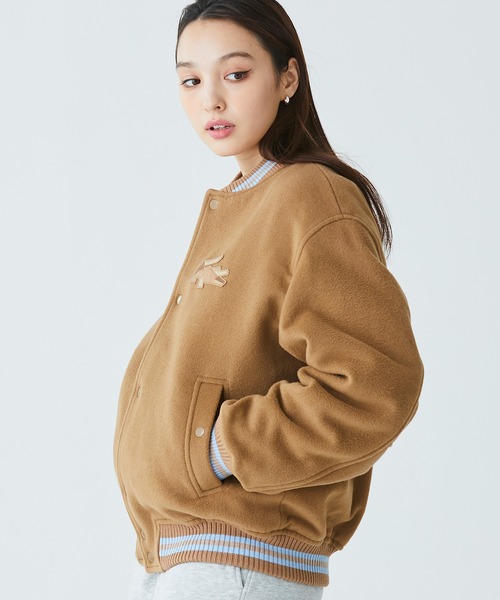 LACOSTE（ラコステ）の「裏地キルティング ウールバーシティジャケット / スタジャン（ブルゾン・メンズ・ブラウン・48/46/50/52）」の21枚目の写真