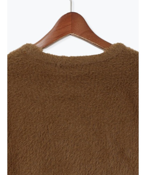 Te chichi（テチチ）の「シャギーハーフスリーブプルオーバー（ニット/セーター・レディース・ネイビー/ブラウン・F）」の15枚目の写真