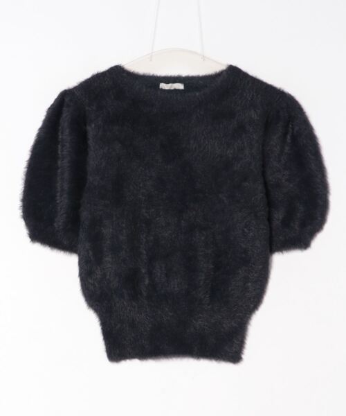 Te chichi（テチチ）の「シャギーハーフスリーブプルオーバー（ニット/セーター・レディース・ネイビー/ブラウン・F）」の18枚目の写真