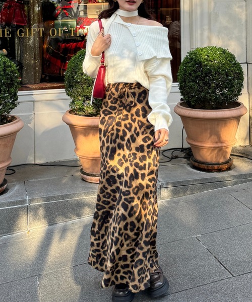 efill（エフィル）の「レオパード柄の ロング スカート（スカート・レディース・レオパード・FREE）」の9枚目の写真