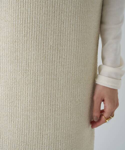 cloenc（クロエンス）の「◆ローゲージラメニットワンピース（ワンピース・レディース・ブラウン系その他4/ホワイト系6/ブラック系3・02）」の14枚目の写真