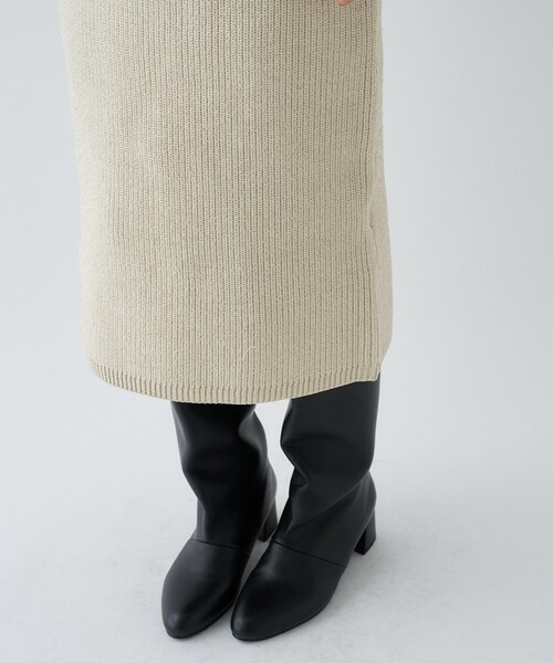 cloenc（クロエンス）の「◆ローゲージラメニットワンピース（ワンピース・レディース・ブラウン系その他4/ホワイト系6/ブラック系3・02）」の15枚目の写真