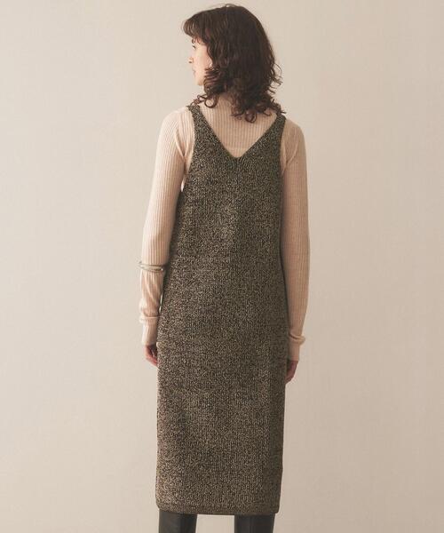 cloenc（クロエンス）の「◆ローゲージラメニットワンピース（ワンピース・レディース・ブラウン系その他4/ホワイト系6/ブラック系3・02）」の19枚目の写真