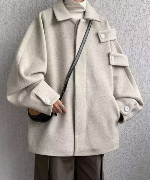 MGV(エムジーヴィー)の「マルチボタンブルゾン(その他アウター・メンズ・ホワイト/ブラック・MEDIUM/LARGE/X-LARGE)」の1枚目の写真