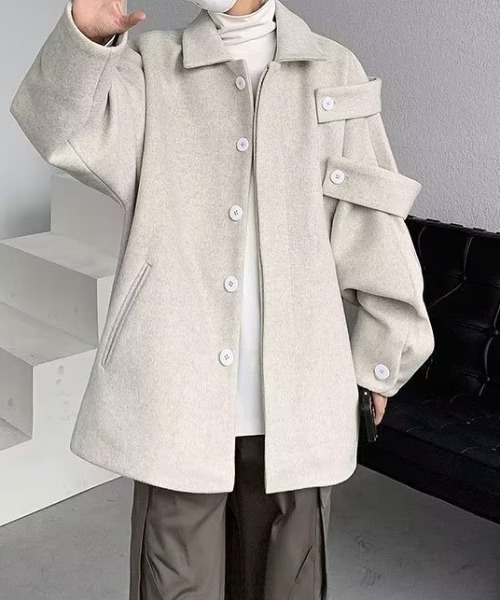 MGV(エムジーヴィー)の「マルチボタンブルゾン(その他アウター・メンズ・ホワイト/ブラック・MEDIUM/LARGE/X-LARGE)」の3枚目の写真