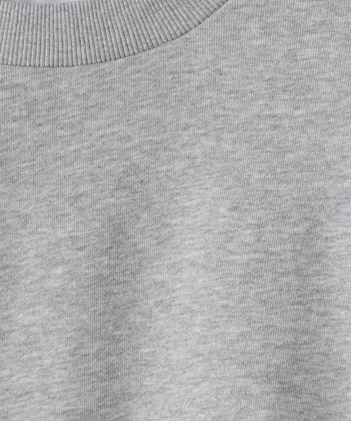 INTER FACTORY（インターファクトリー）の「DAIKI - ショートスウェットプルオーバー / Short Sweat Pullover - made in INTER FACTORY（スウェット・メンズ・グレー/ブラック・LARGE/MEDIUM/SMALL）」の12枚目の写真
