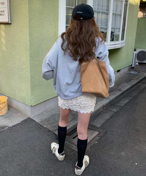 INTER FACTORY（インターファクトリー）の「DAIKI - ショートスウェットプルオーバー / Short Sweat Pullover - made in INTER FACTORY（スウェット・メンズ・グレー/ブラック・LARGE/MEDIUM/SMALL）」の21枚目の写真