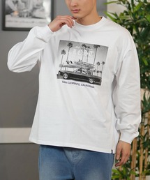 lost | 【ムラサキスポーツ限定】 lost/ロスト ロンTee/長袖Tシャツ フロントプリント オーバーサイズ ユニセックス L25S2205(Tシャツ/カットソー)