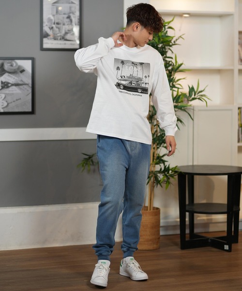 lost（ロスト）の「【ムラサキスポーツ限定】 lost/ロスト ロンTee/長袖Tシャツ フロントプリント オーバーサイズ ユニセックス L25S2205（Tシャツ/カットソー・メンズ・ホワイト/ブラック・XL/L/M）」の7枚目の写真