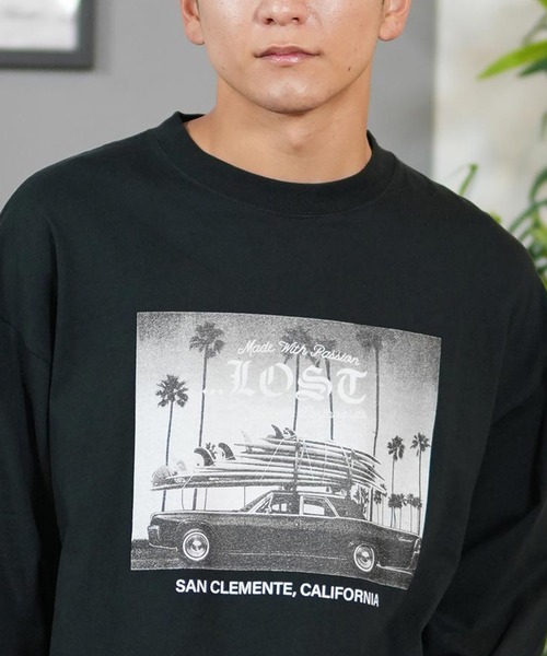 lost（ロスト）の「【ムラサキスポーツ限定】 lost/ロスト ロンTee/長袖Tシャツ フロントプリント オーバーサイズ ユニセックス L25S2205（Tシャツ/カットソー・メンズ・ホワイト/ブラック・XL/L/M）」の14枚目の写真