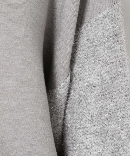 HARE（ハレ）の「ソデイソザイミドルVネックニットカーディガン(HARE)（カーディガン/ボレロ・レディース・ブラック/グレー・FREE）」の21枚目の写真