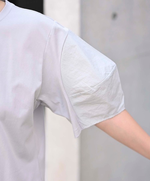セール】ボリューム袖半袖カットソー（Tシャツ/カットソー