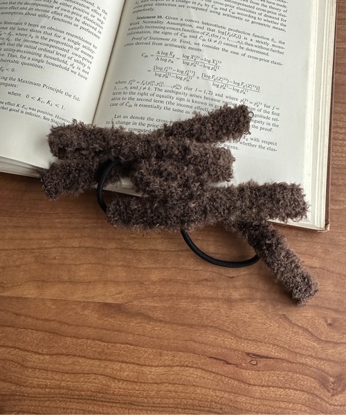 apres jour clair×ARIAZ】ツイードリボンヘアゴムセット（ヘアゴム