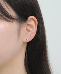 Peoney/サージカルステンレス316L ビジューピアスセット3