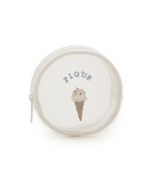 gelato pique（ジェラートピケ）の「アイス刺繍ラウンドポーチ（ポーチ）」