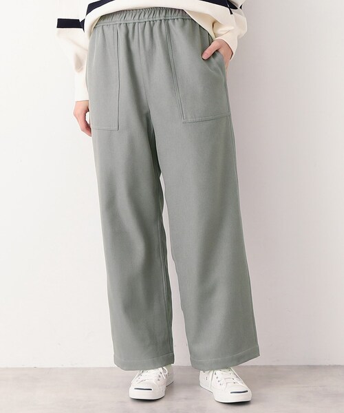 【セール】【ウエストゴム・裏付き・洗える】アウトポケット付きパンツ（XS～L）（その他パンツ）｜Dessin（デッサン）